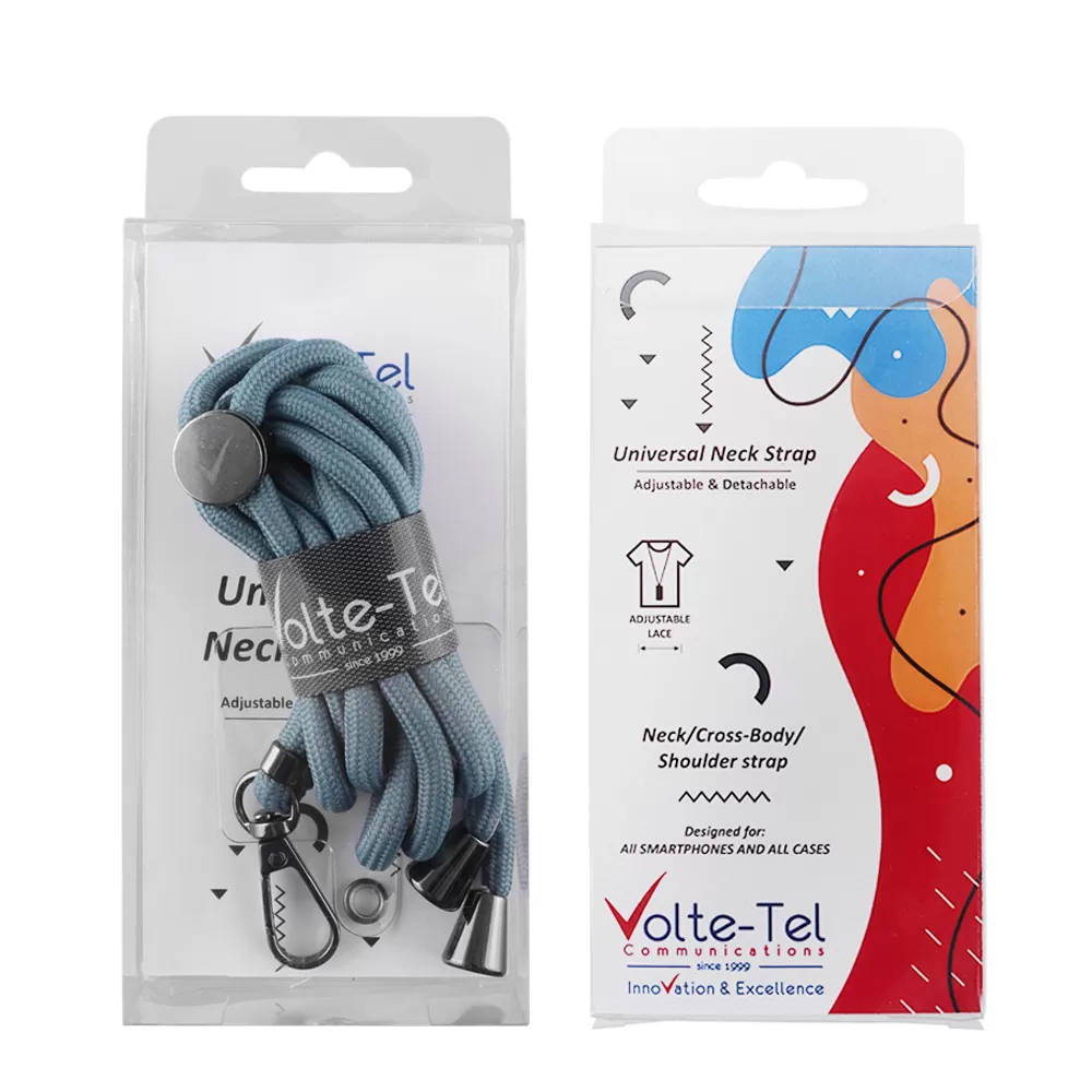 VOLTE-TEL NECK STRAP - ΛΟΥΡΑΚΙ ΛΑΙΜΟΥ ΓΙΑ ΘΗΚΕΣ ΡΑΦ - AIR FORCE BLUE VT40 - Image 2