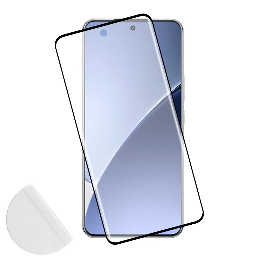 IDOL 1991 GLAMOUR TEMPERED GLASS XIAOMI 15S PRO 5G 6.73in 9H 0.30mm FULL COVER 3D FULL GLUE FINGER UNLOCK BLACK+SQUEEZY CARD