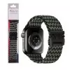 VOLTE-TEL VT144 ΛΟΥΡΑΚΙ ΡΟΛΟΓΙΟΥ ΣΥΜΒΑΤΟ ΜΕ APPLE WATCH 42/44/45/46/49mm BRAIDED PARACHUTE BUCKLE BLACK-KHAKI