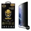 IDOL 1991 PRIVACY ANTISPY TEMPERED GLASS SAMSUNG S21 5G G991 6.2in 9H 0.25mm SEMI CURVED FULL GLUE FINGER UNLOCK BLACK