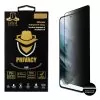 IDOL 1991 PRIVACY ANTISPY TEMPERED GLASS SAMSUNG S21 PLUS 5G G996 6.7in 9H 0.25mm SEMI CURVED FULL GLUE FINGER UNLOCK BLACK