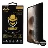 IDOL 1991 PRIVACY ANTISPY TEMPERED GLASS MOTOROLA MOTO RAZR 60 ULTRA 5G 7.0in 9H 0.25mm 3D SEMI CURVED EDGE GLUE BLACK