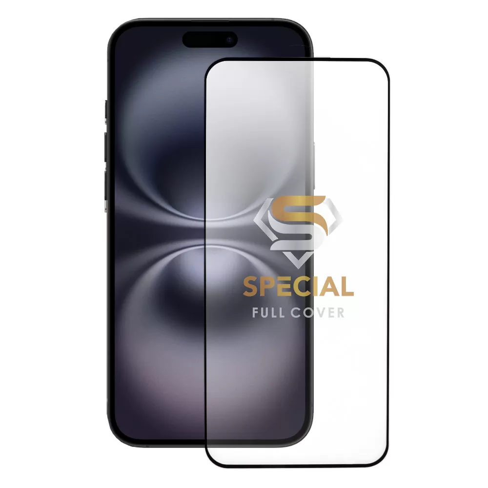 IDOL 1991 SPECIAL TEMPERED GLASS IPHONE 16 PLUS 6.7in 9H 0.25mm FULL COVER FULL GLUE SEMI CURVED BLACK