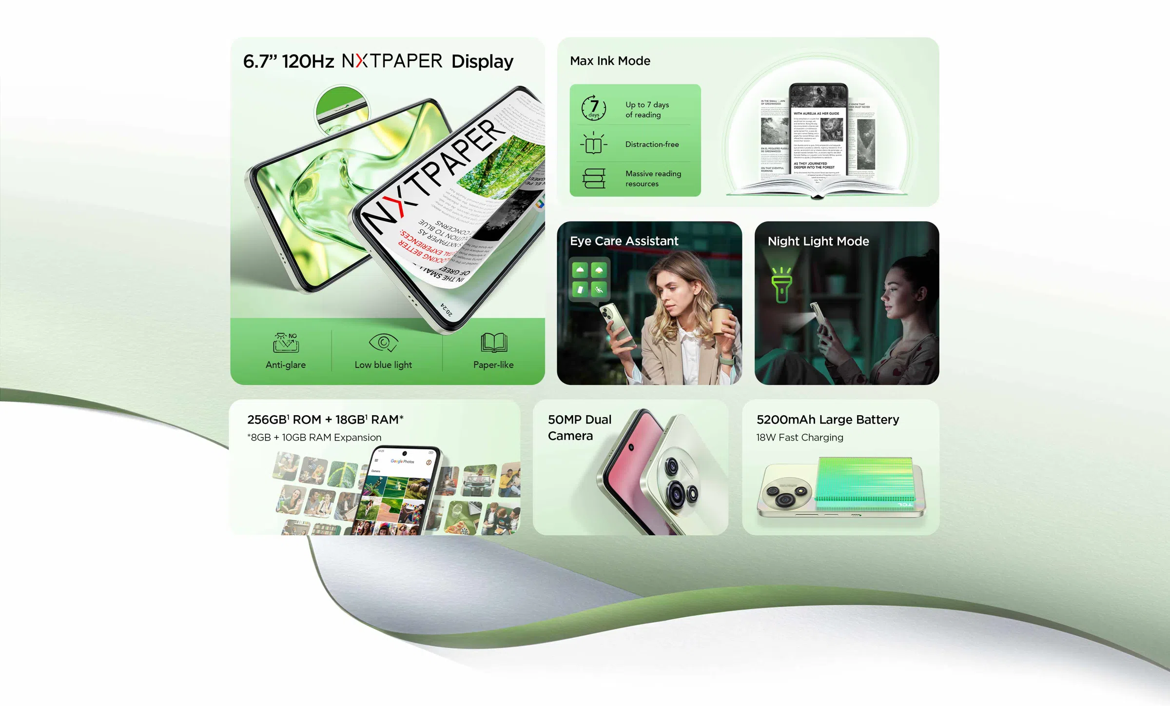 Εικόνα του ΚΙΝΗΤΟ TCL 60 SE NXTPAPER 5G (T521K) 6.7'' 8GB/256GB DUAL SIM SPACE GRAY NFC GR