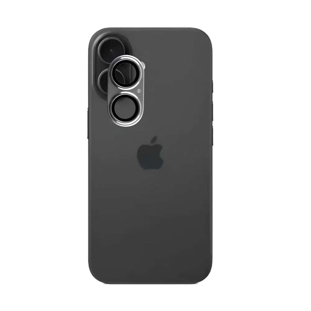 VOLTE-TEL CAMERA GLASS COVER IPHONE 17 6.3in 9H 0.30MM 3D AR ALUMINIUM-ELECTROPLATING FRAME SILVER - Image 5
