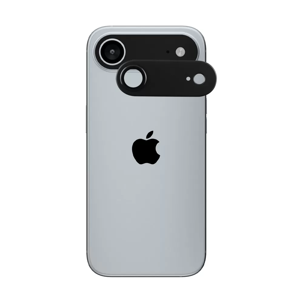 VOLTE-TEL CAMERA GLASS COVER IPHONE 17 AIR 6.5in 9H 0.30MM 3D AR ALUMINIUM-ELECTROPLATING FRAME BLACK - Image 5