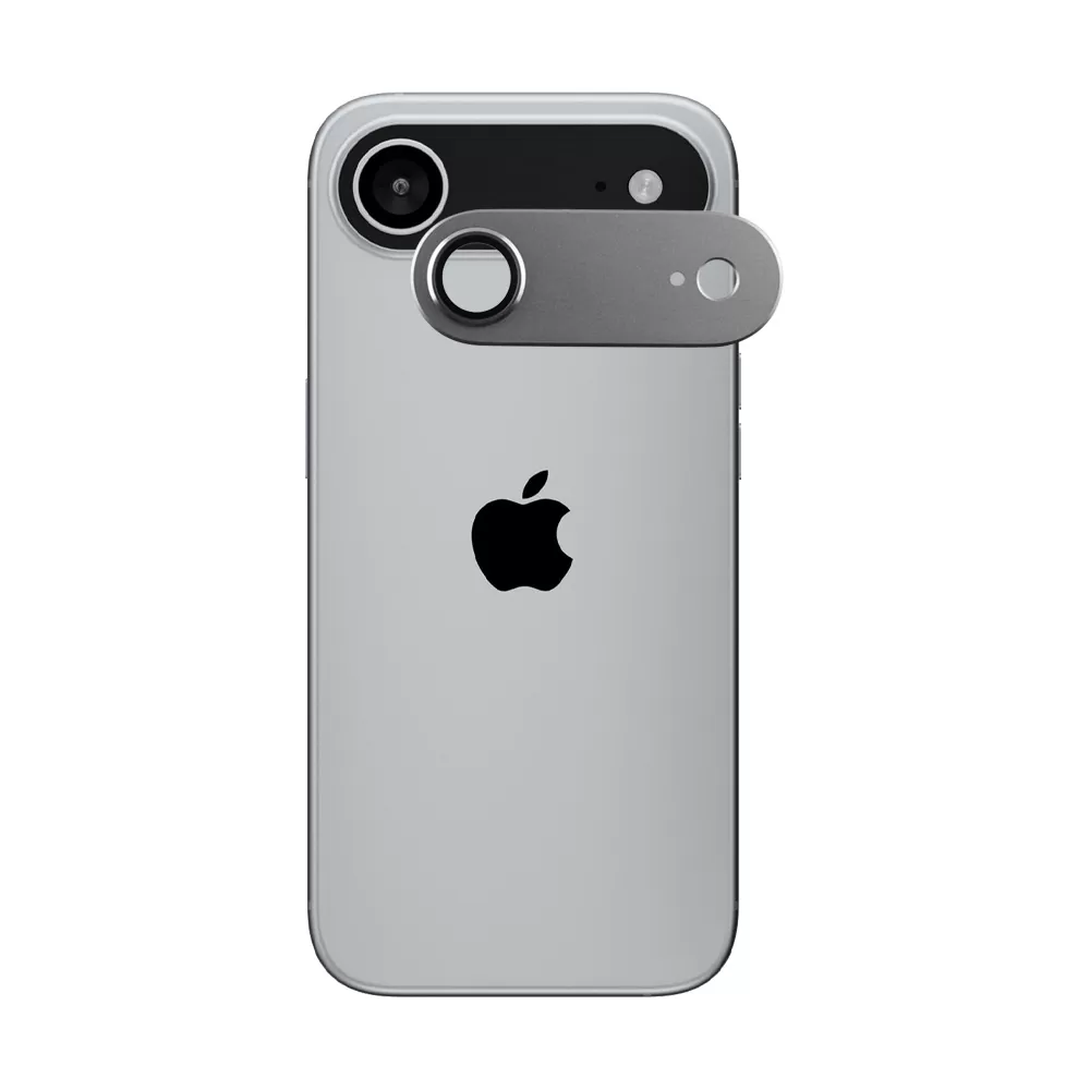 VOLTE-TEL CAMERA GLASS COVER IPHONE 17 AIR 6.5in 9H 0.30MM 3D AR ALUMINIUM-ELECTROPLATING FRAME SILVER - Image 5