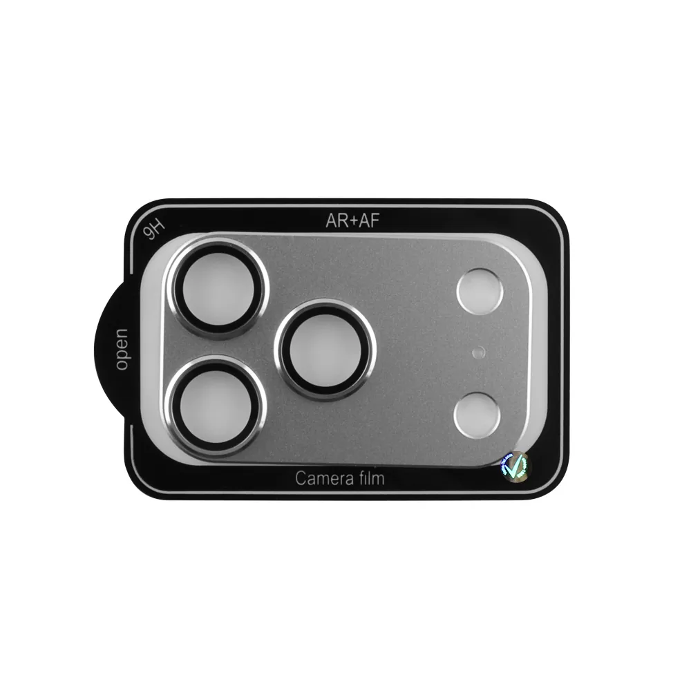 VOLTE-TEL CAMERA GLASS COVER IPHONE 17 PRO MAX 6.9in 9H 0.30MM 3D AR ALUMINIUM-ELECTROPLATING FRAME SILVER - Image 4