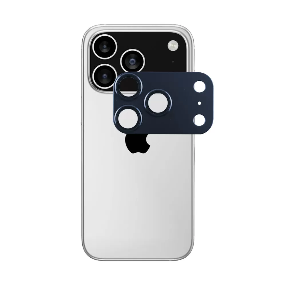 VOLTE-TEL CAMERA GLASS COVER IPHONE 17 PRO MAX 6.9in 9H 0.30MM 3D AR ALUMINIUM-ELECTROPLATING FRAME BLUE - Image 5