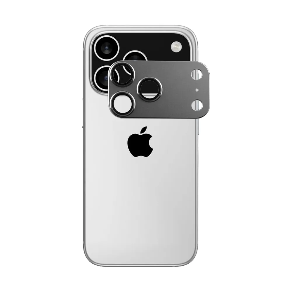 VOLTE-TEL CAMERA GLASS COVER IPHONE 17 PRO MAX 6.9in 9H 0.30MM 3D AR ALUMINIUM-ELECTROPLATING FRAME GREY - Image 5