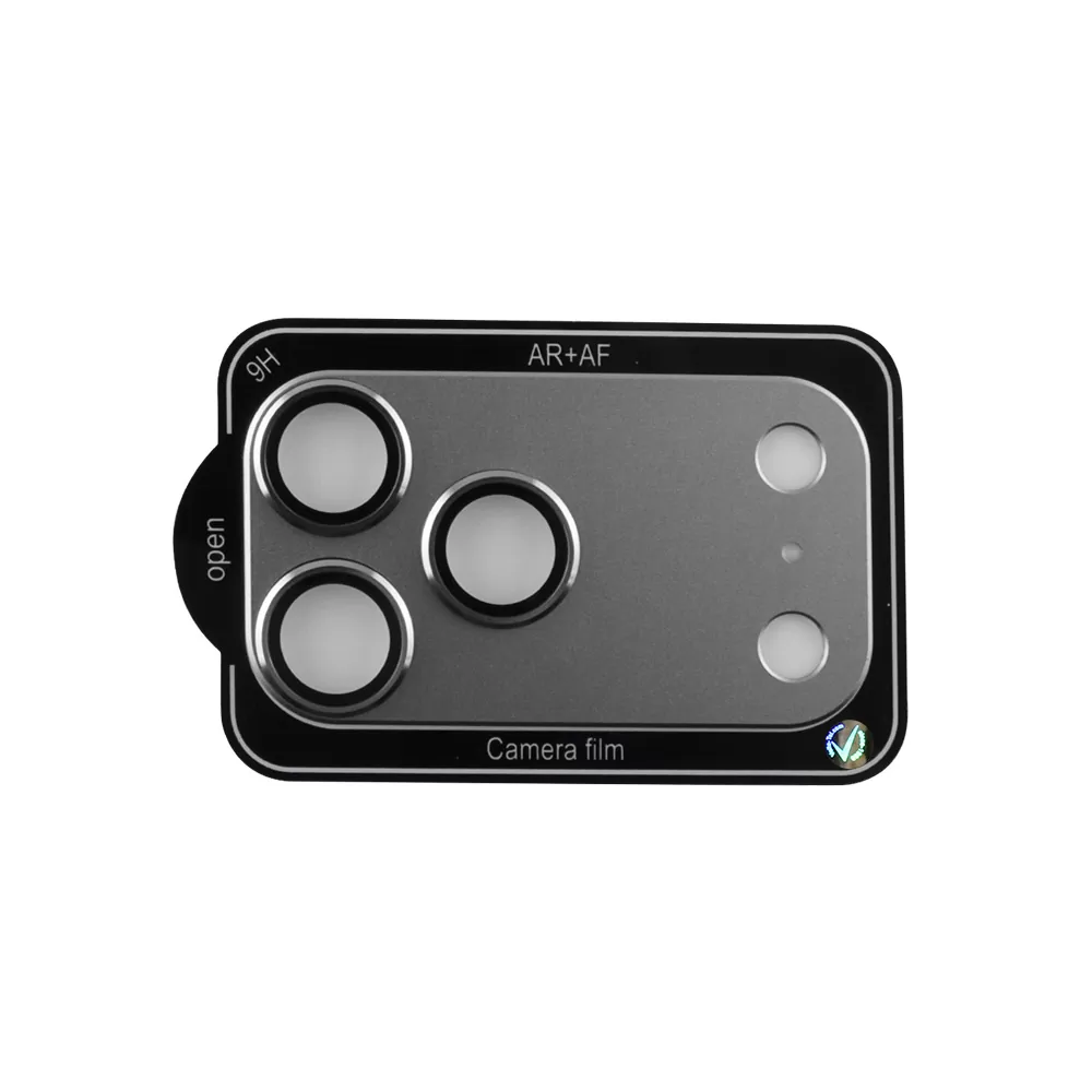 VOLTE-TEL CAMERA GLASS COVER IPHONE 17 PRO MAX 6.9in 9H 0.30MM 3D AR ALUMINIUM-ELECTROPLATING FRAME GREY - Image 4