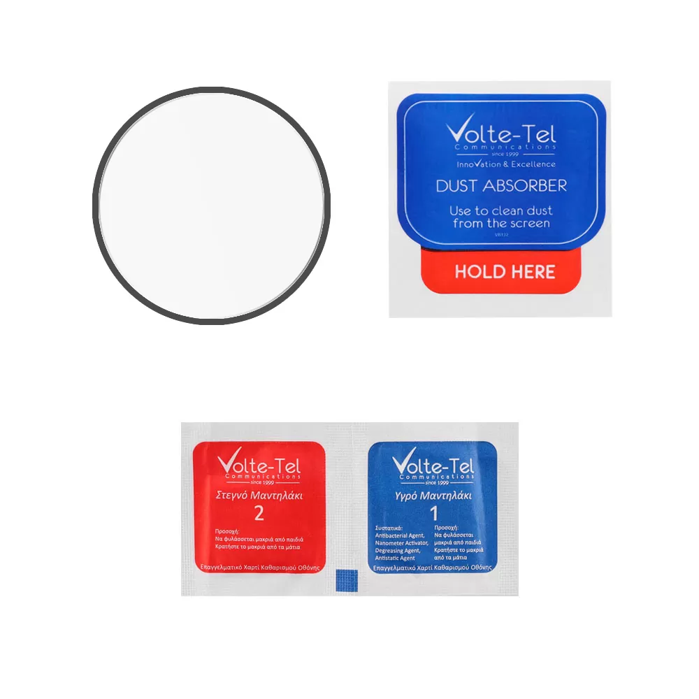 VOLTE-TEL PLEXI TEMPERED GLASS SAMSUNG WATCH 8 40mm 1.47in 0.30mm FULL GLUE FULL COVER BLACK - Image 3