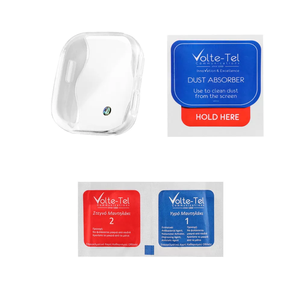 VOLTE-TEL TEMPERED GLASS AMAZFIT BIP 6 46mm 1.97in 9H 0.30mm EDGE WITH KEY 3D FULL COVER TRANSPARENT - Image 3