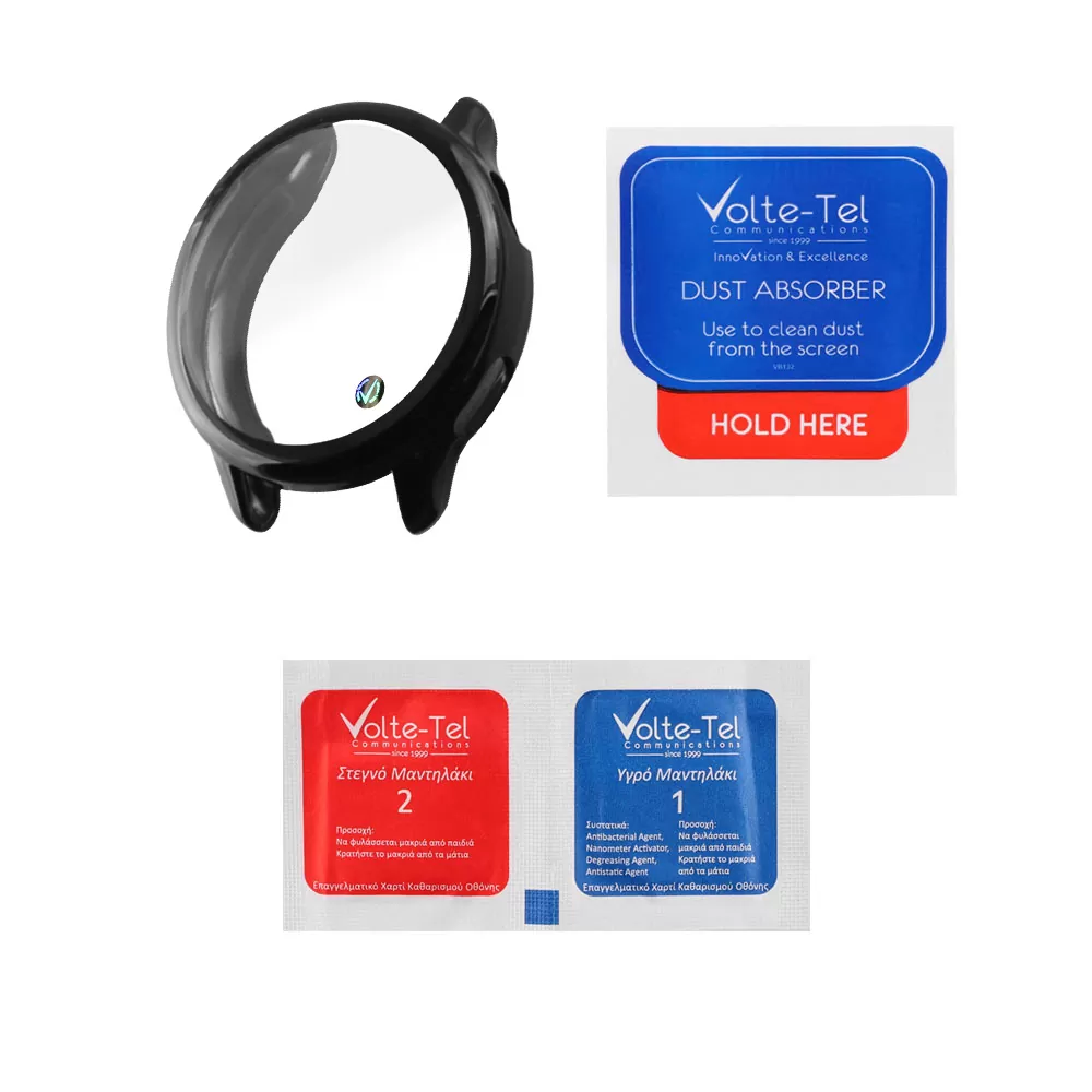 VOLTE-TEL TEMPERED GLASS GARMIN VIVOACTIVE 6 1.2in 9H 0.30mm EDGE COVER WITH KEY 3D FULL COVER BLACK - Image 3