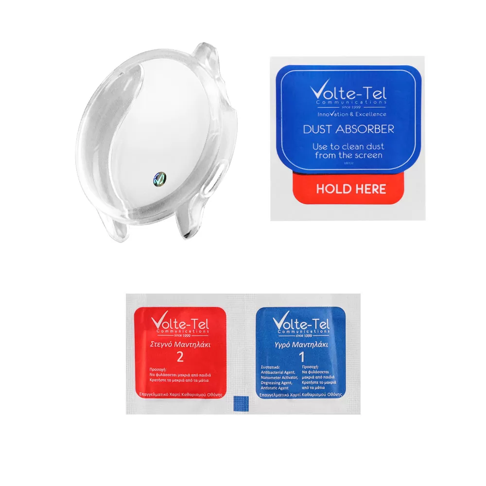VOLTE-TEL TEMPERED GLASS GARMIN VIVOACTIVE 6 1.2in 9H 0.30mm EDGE COVER WITH KEY 3D FULL COVER TRANSPARENT - Image 3