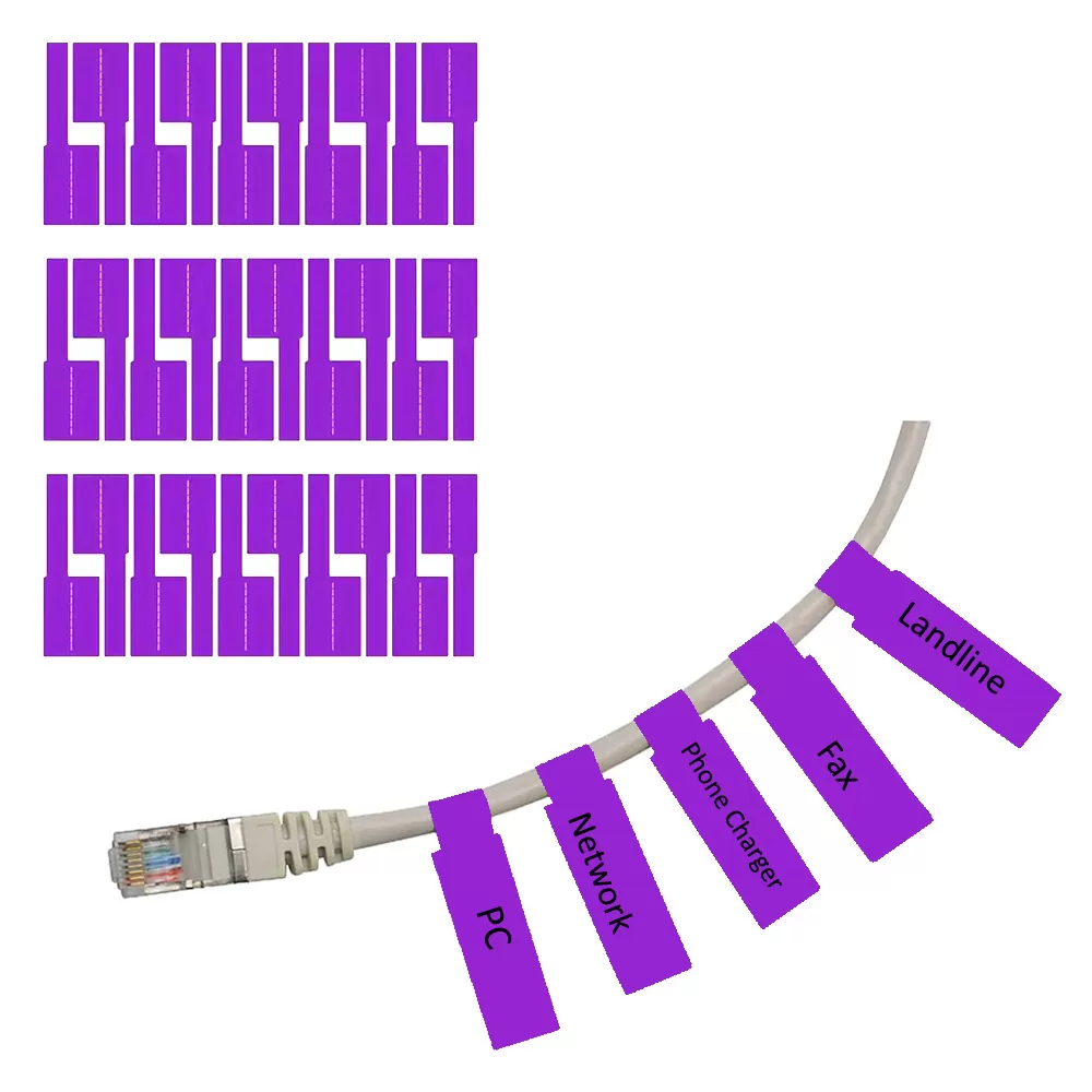 HYPER-FIX ΑΔΙΑΒΡΟΧΕΣ ΑΥΤΟΚΟΛΛΗΤΕΣ ΕΤΙΚΕΤΕΣ ΟΡΓΑΝΩΣΗΣ ΚΑΛΩΔΙΩΝ ΔΙΚΤΥΟΥ/ΗΛΕΚΤΡΙΚΩΝ ΜΩΒ 30 TEM./ A4 ΣΕΛΙΔΑ