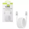 LIME USB-C TYPE C TO USB-C TYPE C 6A ΦΟΡΤΙΣΗΣ-DATA DURABLE MAGNETIC BRAIDED 1.2m LBMCC03 120W WHITE
