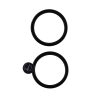 IPHONE 16/16 PLUS CAMERA COVER METAL SET 2 PCS BLACK 3P OR