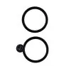 IPHONE 16/16 PLUS CAMERA COVER METAL SET 2 PCS BLACK 3P OR