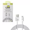 LIME USB-C TYPE C TO USB 6A ΦΟΡΤΙΣΗΣ-DATA DURABLE BRAIDED 1m LBUC01 120W WHITE
