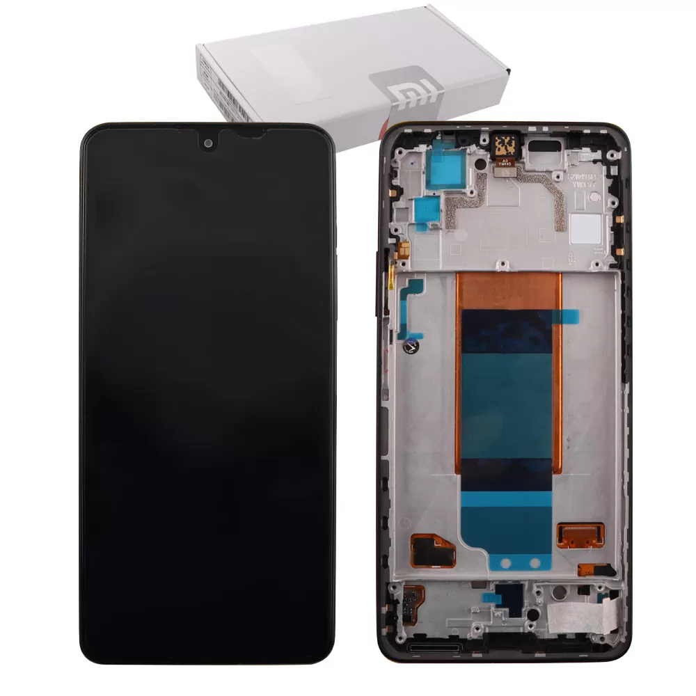 XIAOMI POCO F4 ΟΘΟΝΗ AMOLED + TOUCH SCREEN + LENS + FRAME 56000HL11R00 BLACK ORIGINAL SERVICE PACK