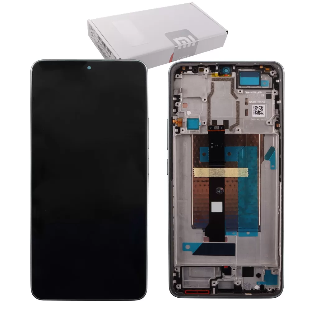 XIAOMI POCO F6 ΟΘΟΝΗ AMOLED + TOUCH SCREEN + LENS + FRAME 5600060N16T00 GREEN ORIGINAL SERVICE PACK