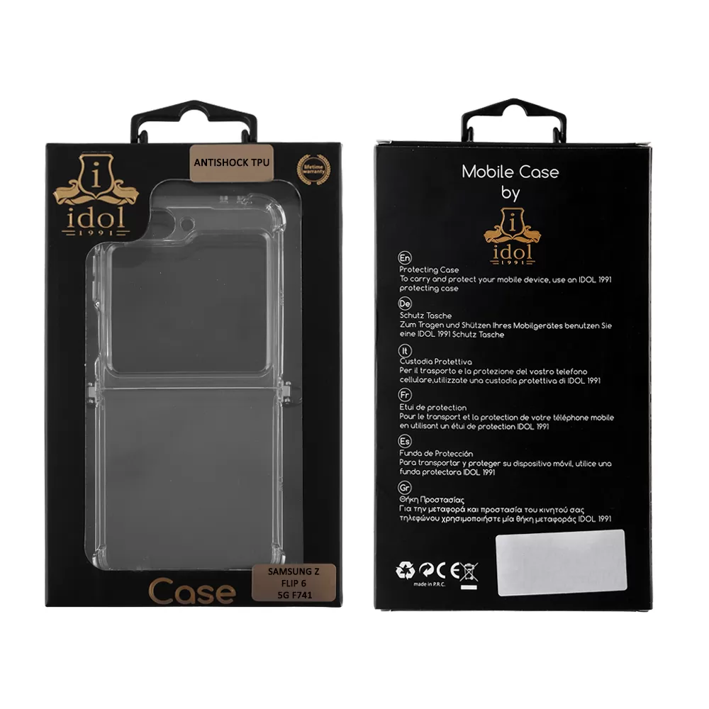 IDOL 1991 ANTISHOCK AIR TPU ΘΗΚΗ SAMSUNG Z FLIP 6 5G F741/Z FLIP 7 FE 5G F761 6.7in  WITH METAL BOND CAMERA GUARD ΔΙΑΦΑΝΗ - Image 2