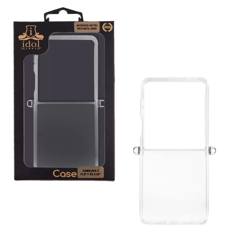 IDOL 1991 ANTISHOCK AIR TPU ΘΗΚΗ SAMSUNG Z FLIP 7 5G 6.9in  WITH METAL BOND CAMERA GUARD ΔΙΑΦΑΝΗ - Image 2
