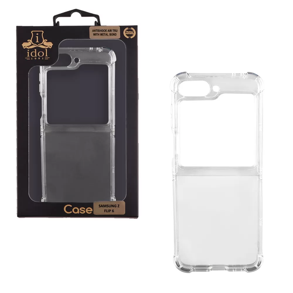 IDOL 1991 ANTISHOCK AIR TPU ΘΗΚΗ SAMSUNG Z FLIP 6 5G F741/Z FLIP 7 FE 5G F761 6.7in  WITH METAL HINGE CAMERA GUARD ΔΙΑΦΑΝΗ - Image 2