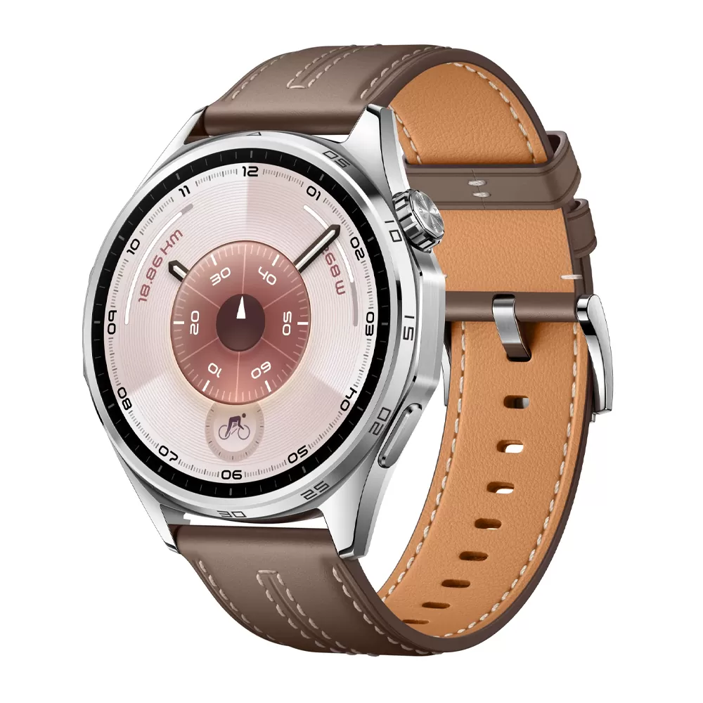 SMART WATCH HUAWEI GT 6 46MM 1.47in 55020FTW ΑΔΙΑΒΡΟΧΟ (GREY LEATHER STRAP) GR - Image 2