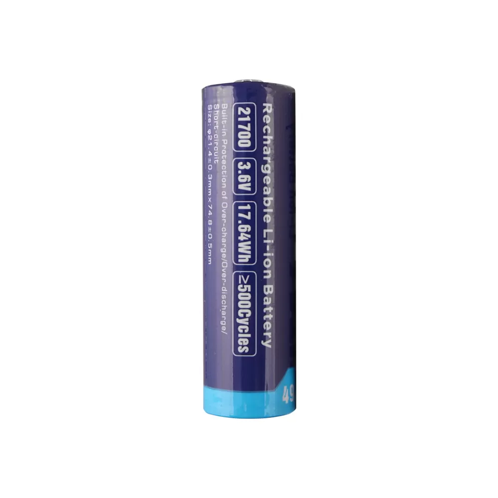 XTAR ΜΠΑΤΑΡΙΑ ΕΠΑΝΑΦΟΡΤΙΖΟΜΕΝΗ ΛΙΘΙΟΥ 21700 3.6V 4900mAh Li-ion ΜΕ ΠΡΟΣΤΑΣΙΑ - Image 4