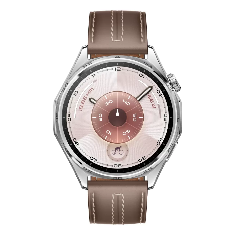 SMART WATCH HUAWEI GT 6 46MM 1.47in 55020FTW ΑΔΙΑΒΡΟΧΟ (GREY LEATHER STRAP) GR