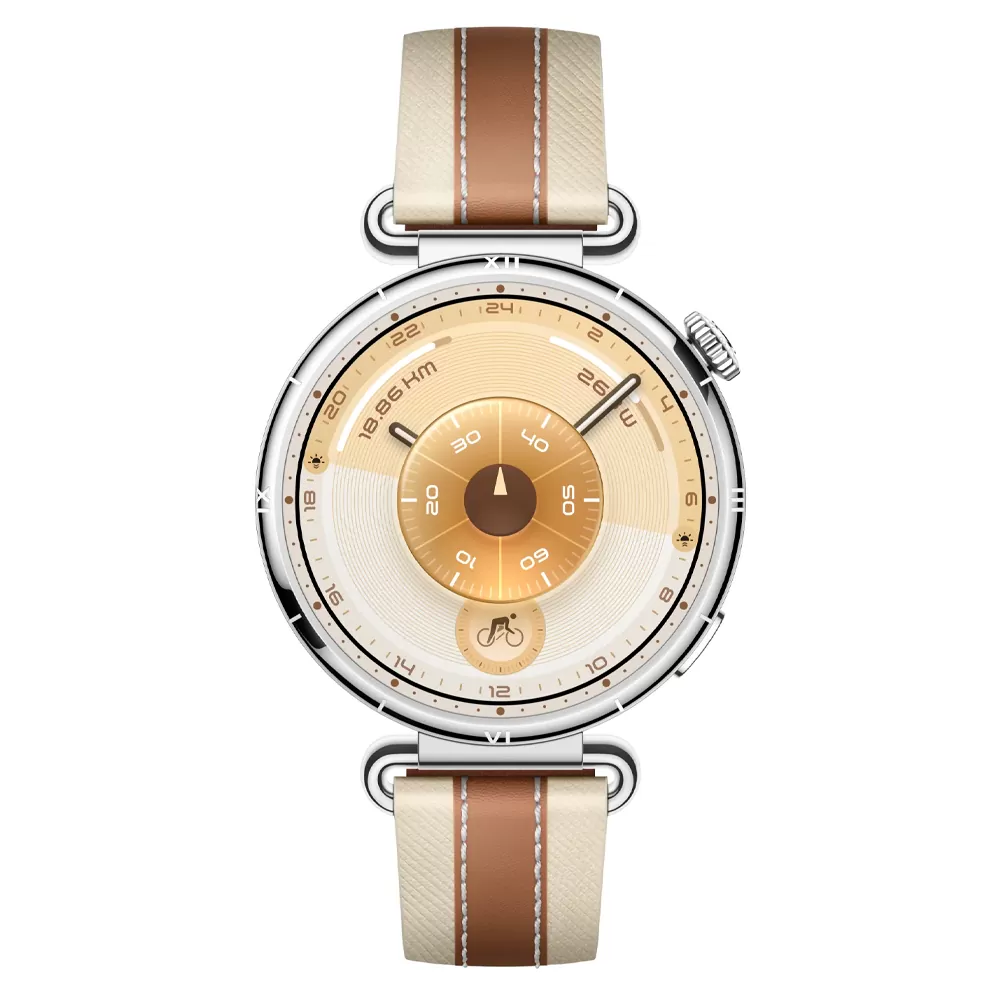 SMART WATCH HUAWEI GT 6 41MM 1.32in 55020FTQ ΑΔΙΑΒΡΟΧΟ (BROWN WOVEN STRAP) GR