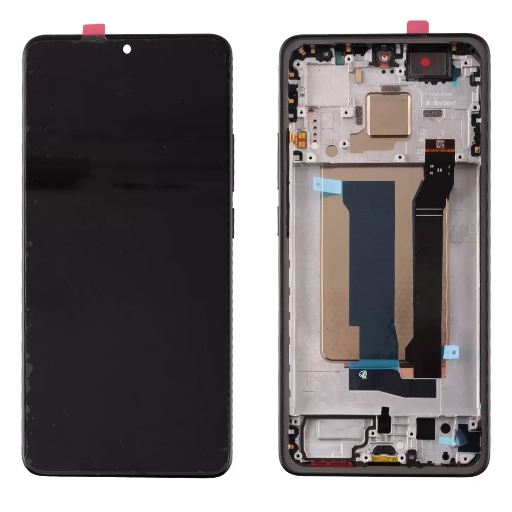XIAOMI POCO X7 PRO 5G ΟΘΟΝΗ + TOUCH SCREEN + LENS + FRAME BLACK 3P OR