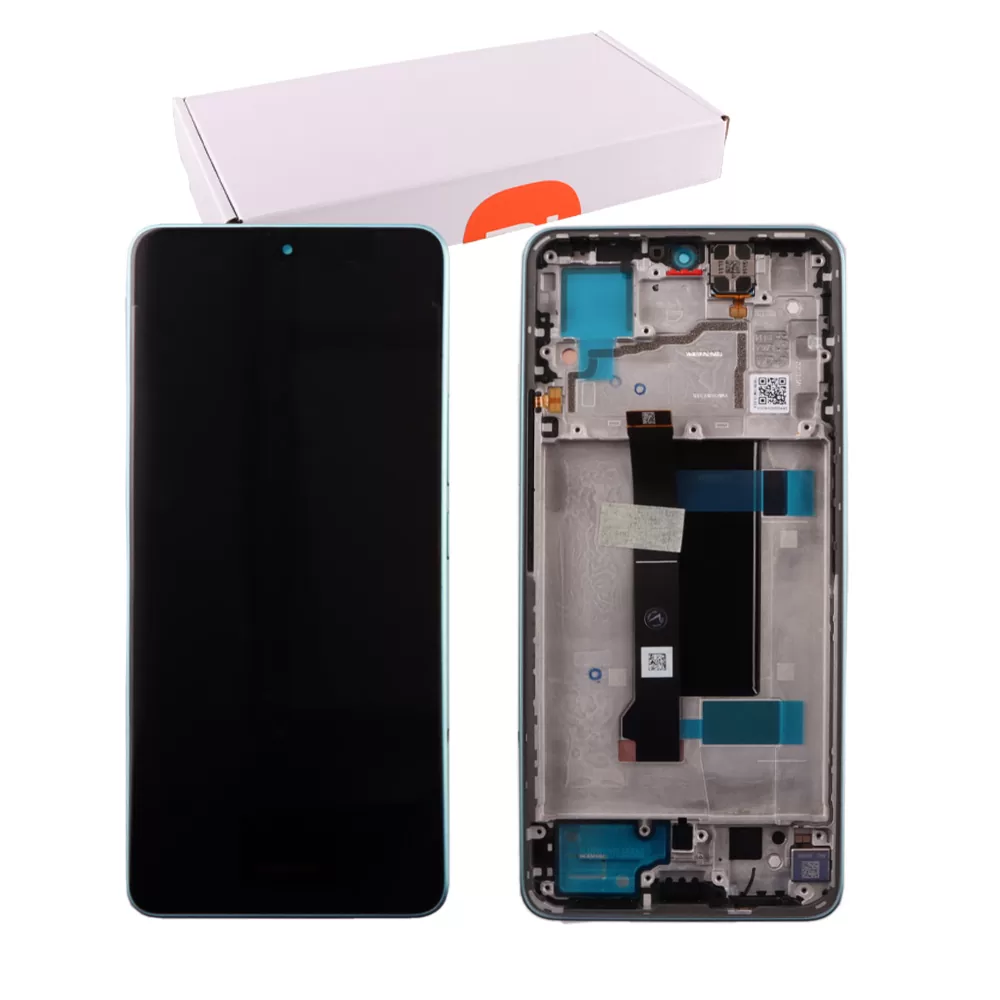 XIAOMI REDMI NOTE 13 PRO 5G/POCO X6 5G ΟΘΟΝΗ AMOLED + TOUCH SCREEN + LENS + FRAME 5600010N1600 BLUE ORIGINAL SERVICE PACK
