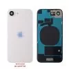 FOR IPHONE 16E BATTERY COVER+ CAMERA LENS+ METAL PLATE+ ΑΥΤΟΚΟΛΛΗΤΗ ΤΑΙΝΙΑ ΑΔΙΑΒΡΟΧΟΠΟΙΗΣΗΣ WHITE