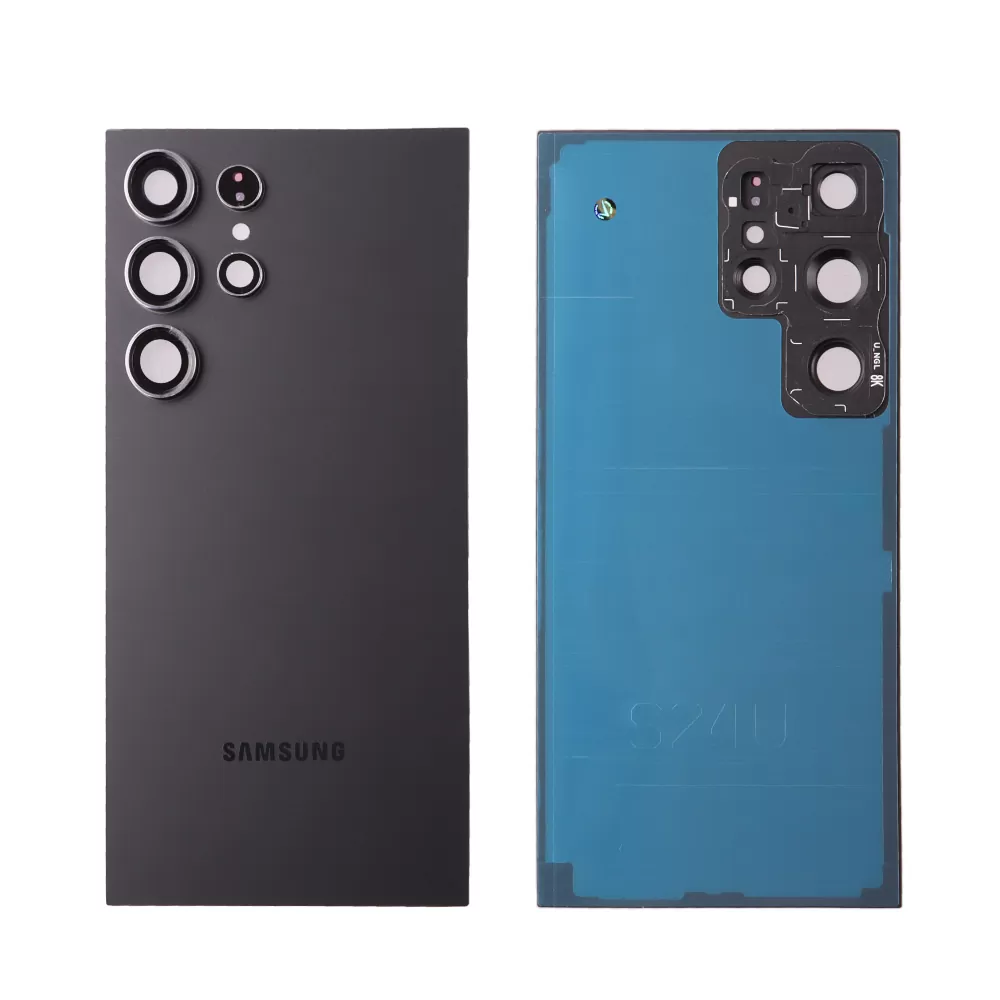 SAMSUNG S24 ULTRA 5G S928 BATTERY COVER + LENS + ΑΥΤΟΚΟΛΛΗΤΗ ΤΑΙΝΙΑ ΑΔΙΑΒΡΟΧΟΠΟΙΗΣΗΣ BLACK 3P OR