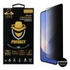 IDOL 1991 PRIVACY ANTISPY TEMPERED GLASS SAMSUNG Z FLIP 7 5G 6.9in 9H 0.25mm SEMI CURVED FULL GLUE BLACK