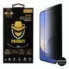 IDOL 1991 PRIVACY ANTISPY TEMPERED GLASS SAMSUNG Z FLIP 7 5G 6.9in 9H 0.25mm SEMI CURVED FULL GLUE BLACK