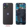 FOR IPHONE 16 PRO MAX BATTERY COVER + CAMERA LENS + METAL PLATE + FLASHLIGHT + CHARGING FLEX + NFC TITANIUM BLACK