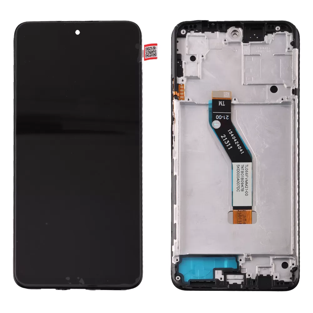 XIAOMI REDMI NOTE 11S 5G/NOTE 11 5G/POCO M4 PRO 5G ΟΘΟΝΗ + TOUCH SCREEN + LENS + FRAME BLACK REF. OR