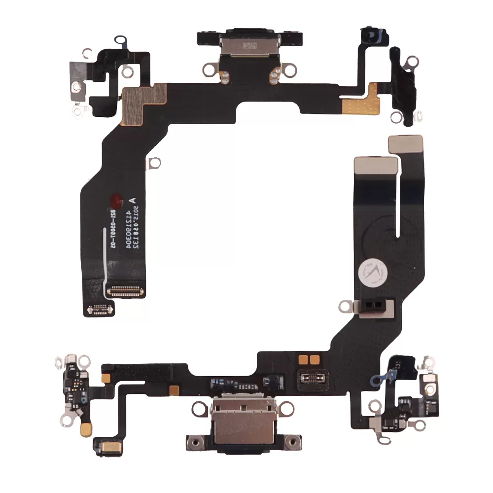FOR IPHONE 16E (TYPE-C) ΚΑΛΩΔΙΟ FLEX ΚΟΝΕΚΤΟΡΑ ΦΟΡΤΙΣΗΣ-HANDS FREE-ΜΙΚΡΟΦΩΝΟ BLACK 3P OR