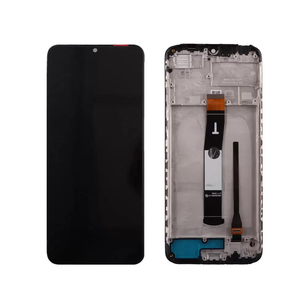 XIAOMI REDMI 10C/POCO C40 ΟΘΟΝΗ + TOUCH SCREEN + LENS + FRAME BLACK 3P OR