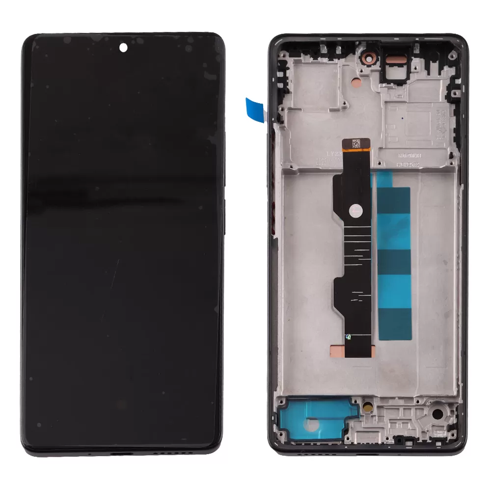 XIAOMI REDMI NOTE 13 PRO 4G/POCO M6 PRO 4G ΟΘΟΝΗ + TOUCH SCREEN + LENS +FRAME BLACK 3P OR