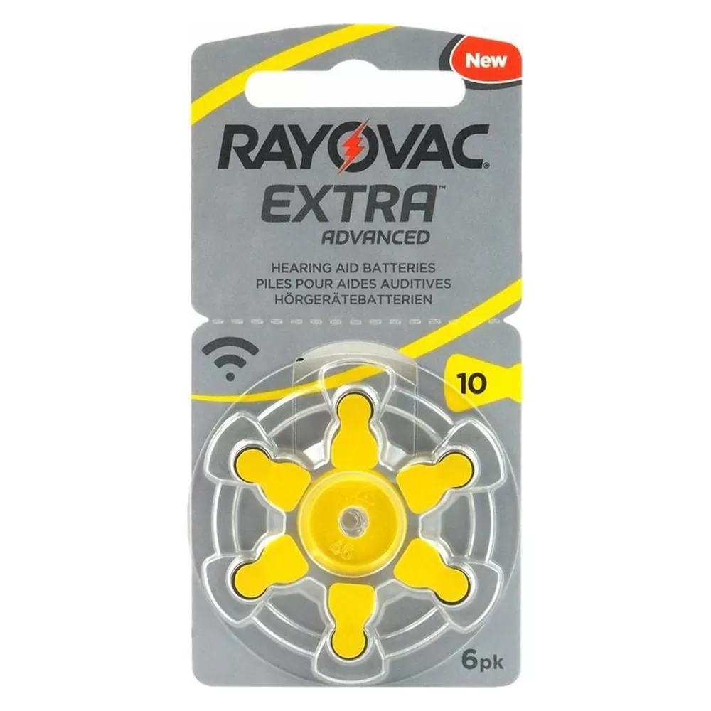 RAYOVAC ΜΠΑΤΑΡΙΕΣ ΑΚΟΥΣΤΙΚΩΝ ΒΑΡΗΚΟΪΑΣ EXTRA ADVANCED SIZE 10/PR70/ZA10/PR10 1.45V mAh 6/BLISTER