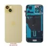 FOR IPHONE 15 PLUS BATTERY COVER + CAMERA LENS + METAL PLATE + FLASHLIGHT + CHARGING FLEX + NFC YELLOW