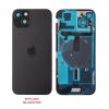 FOR IPHONE 15 BATTERY COVER + CAMERA LENS + METAL PLATE + FLASHLIGHT + CHARGING FLEX + NFC BLACK