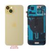 FOR IPHONE 15 BATTERY COVER + CAMERA LENS + METAL PLATE + FLASHLIGHT + CHARGING FLEX + NFC YELLOW