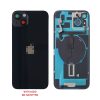 FOR IPHONE 14 PLUS BATTERY COVER + CAMERA LENS + METAL PLATE + FLASHLIGHT + CHARGING FLEX + NFC BLACK