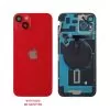 FOR IPHONE 14 PLUS BATTERY COVER + CAMERA LENS + METAL PLATE + FLASHLIGHT + CHARGING FLEX + NFC RED